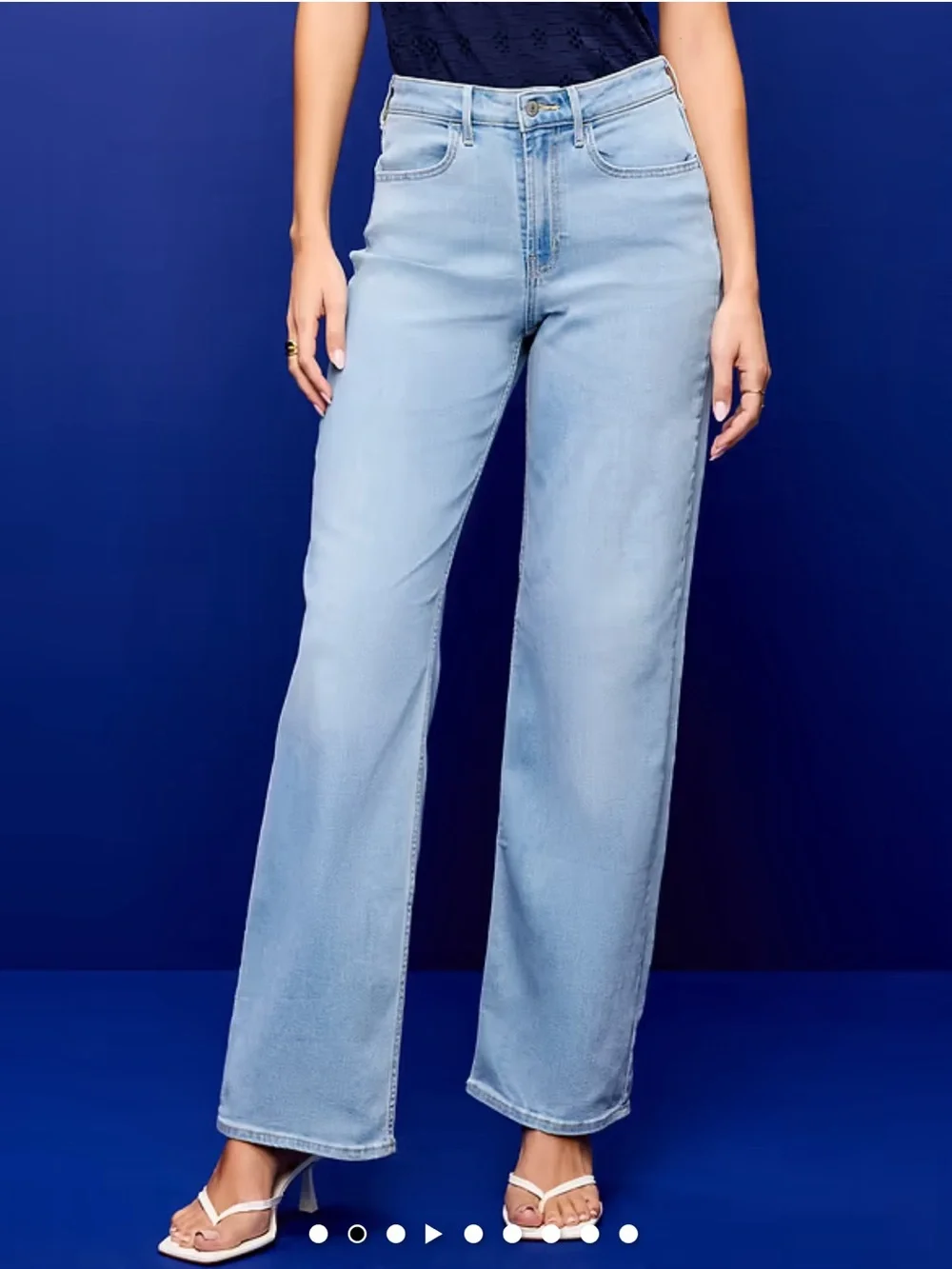 NWT 3 Pairs Old Navy High-Rise Wide Leg Jeans - Blue Jeans